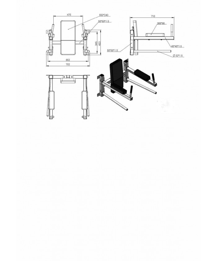 chaise romaine 3 en 1 