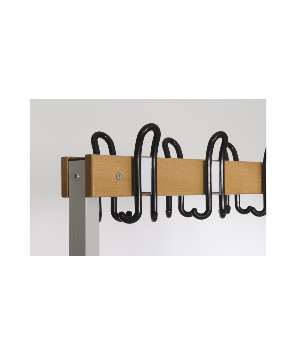 banc vestaire double avec porte manteaux 150 cm DISPORTEX