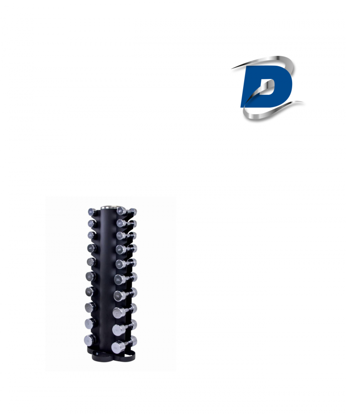 TOUR HALTERES CHROMES REMPLIE - DE 1 A 10 KILOS