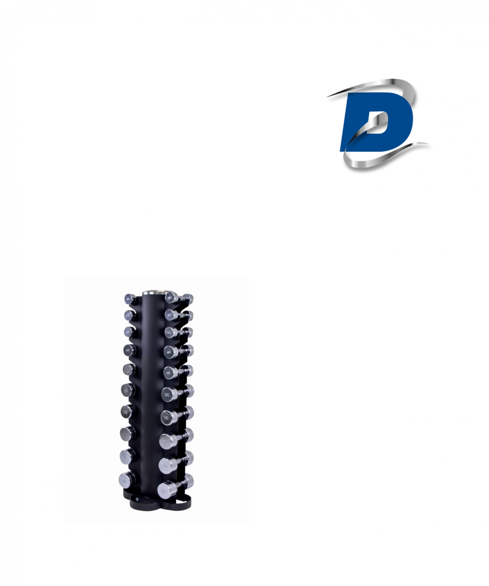 TOUR HALTERES CHROMES REMPLIE - DE 1 A 10 KILOS