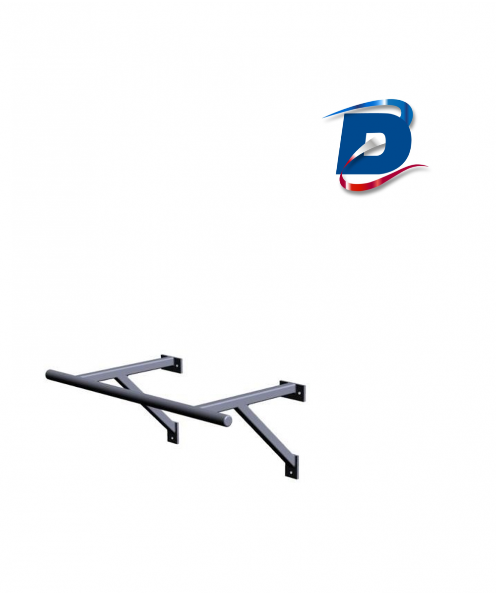 BARRE DE TRACTION MURALE 100CM - DEPORT 50CM BARRE DE TRACTION MURALE 100CM - DEPORT 50CM