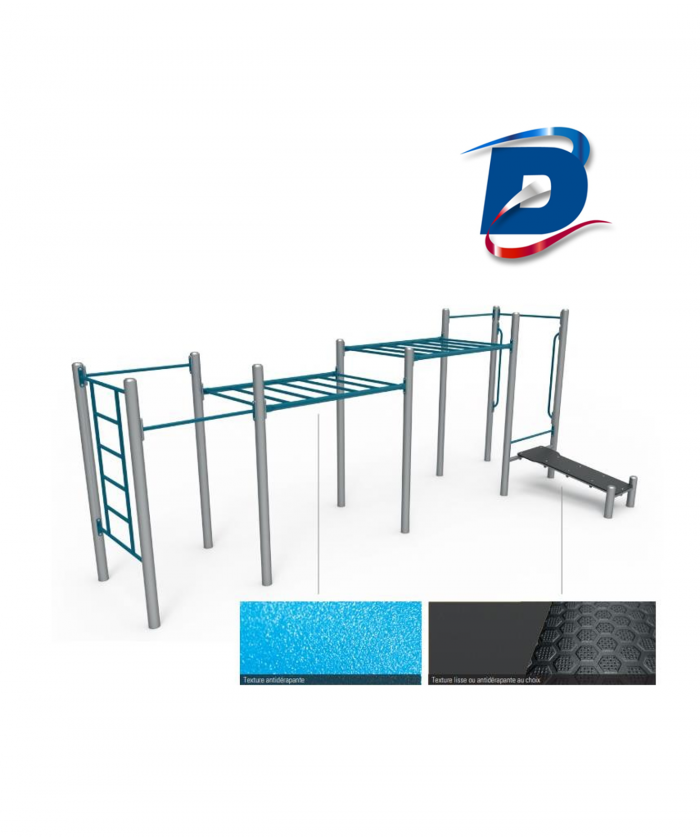 MODULE COMBINE OUTDOOR - ECHELLE / BARRES DE TRACTIONS / BANC ABDOS