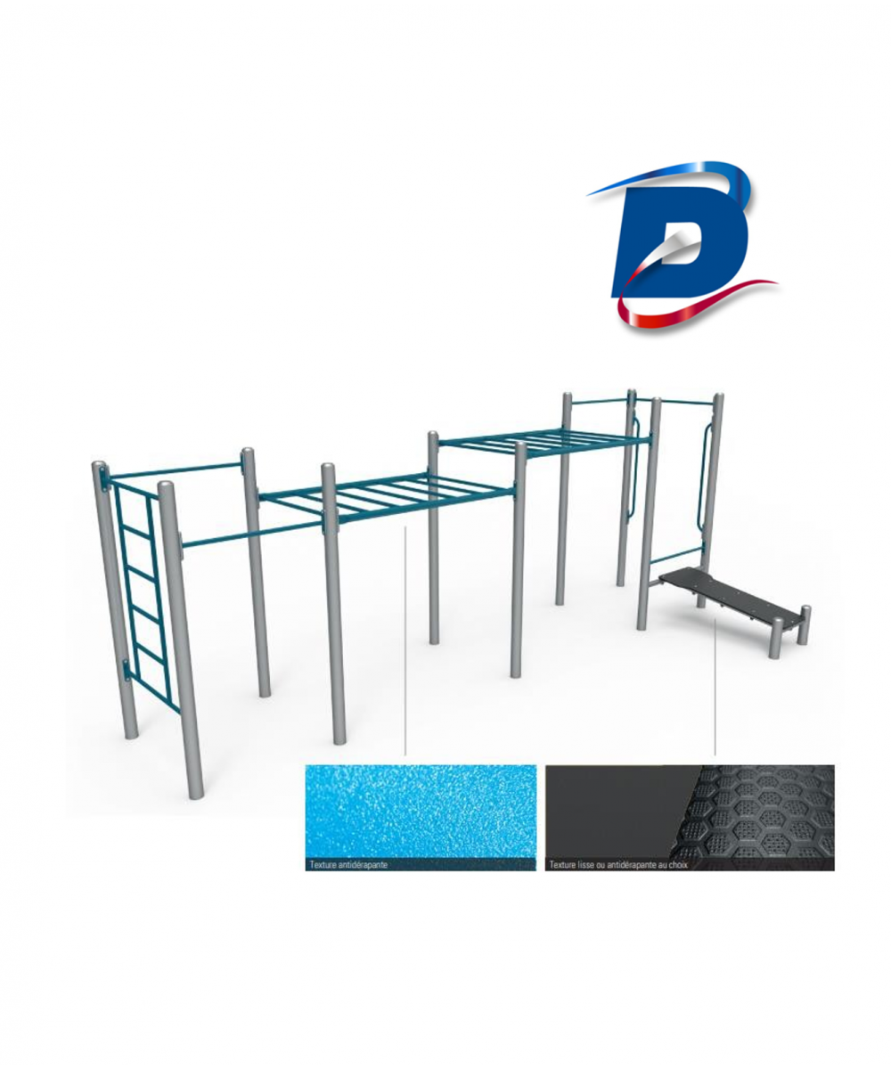 MODULE COMBINE OUTDOOR - ECHELLE / BARRES DE TRACTIONS / BANC ABDOS