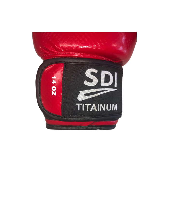 GANT DE BOXE TITANIUM SDI  ROUGE 14 OZ