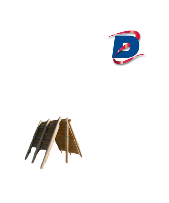 GRANDE HUTTE D'ESCALADE EN BOIS