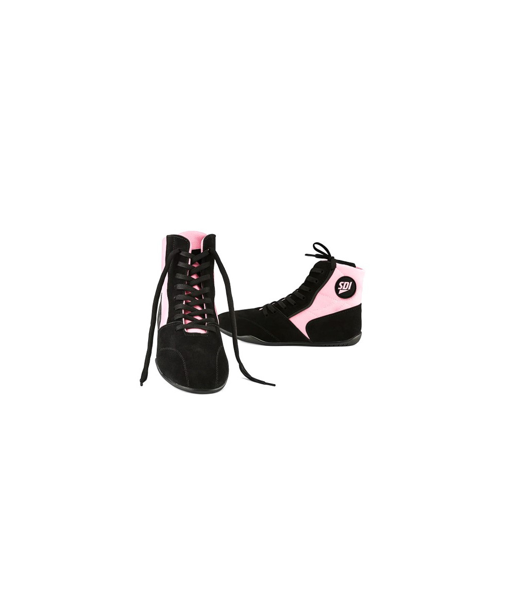 CHAUSSURES DE BOXE SDI NOIR ET ROSE CHAUSSURES DE BOXE SDI NOIR ET ROSE