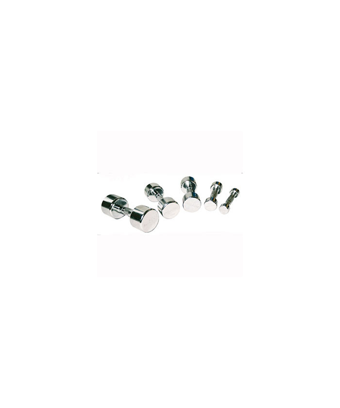 HALTERE PROFESSIONEL MUSCULATION CHROME PAIRE