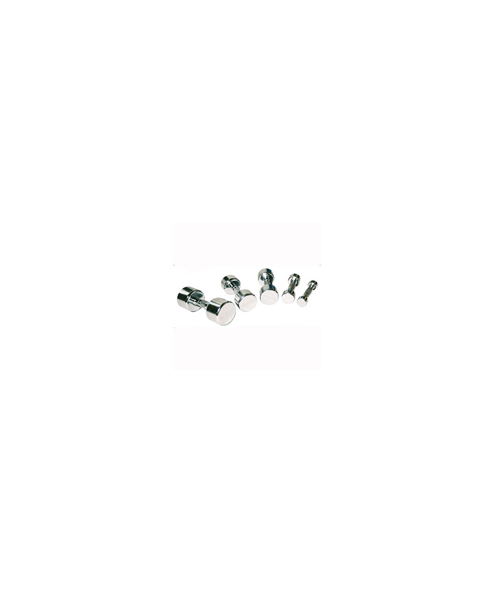 HALTERE PROFESSIONEL MUSCULATION CHROME PAIRE 