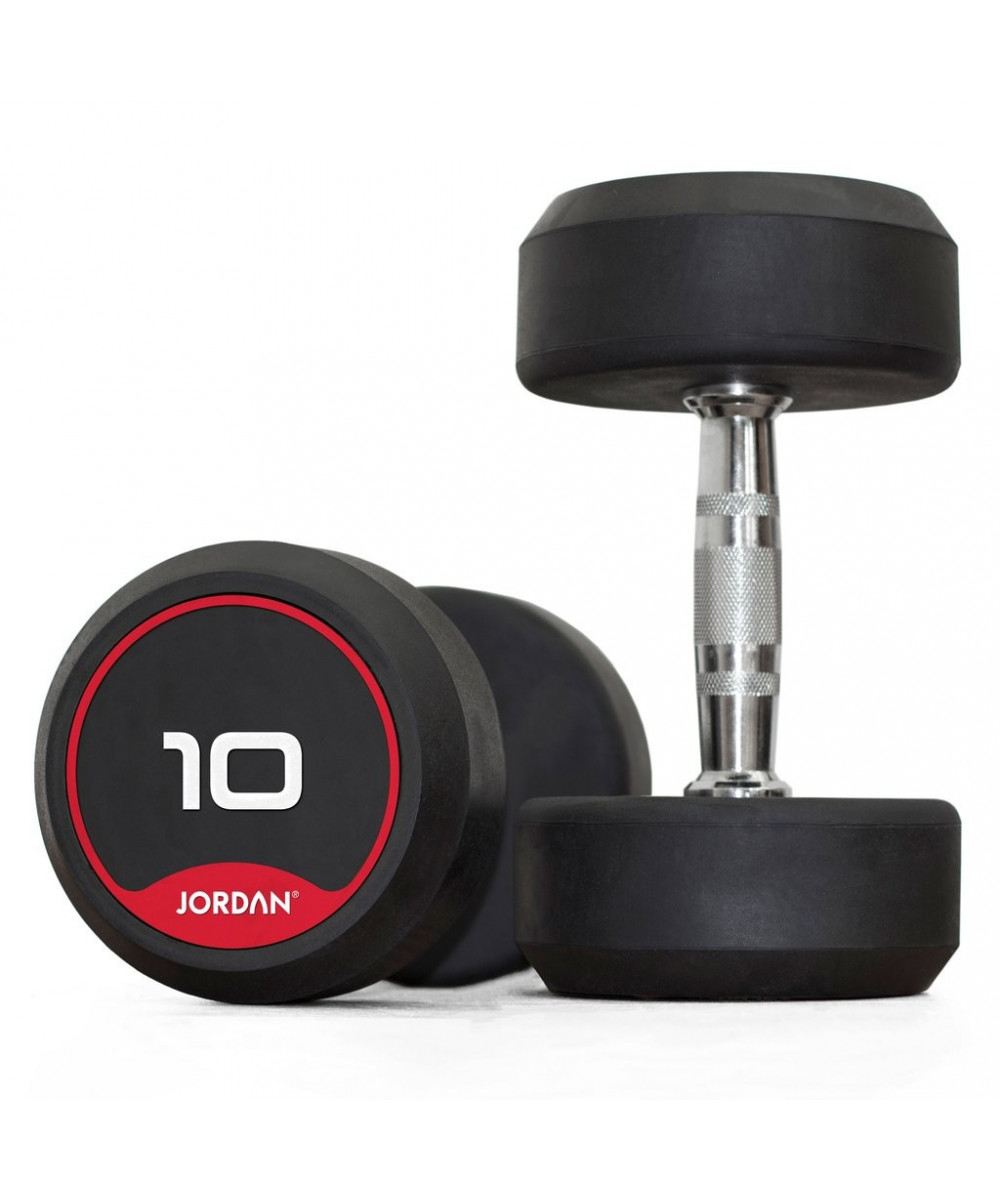 SET HALTERES CAOUTCHOUC MONOBLOC PRO CLASSIC JORDAN 2.5KG-30KG