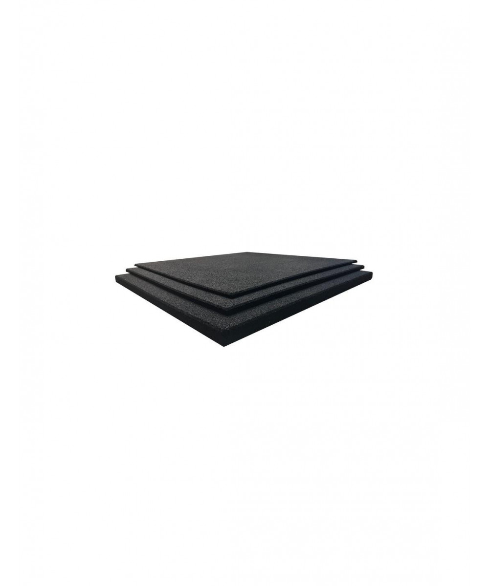 DALLE DE SOL CAOUTCHOUC -NOIR 15MM- EFL