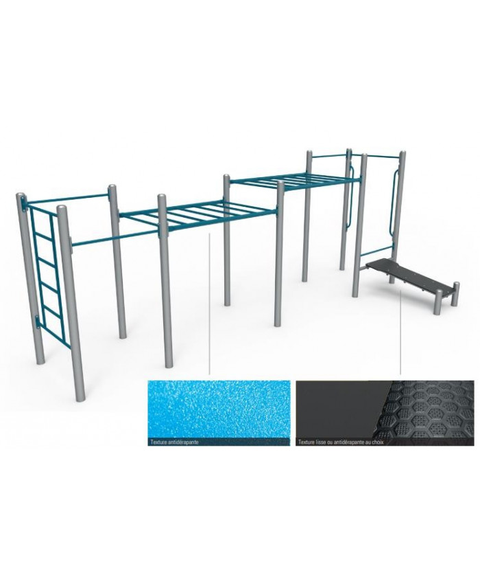MODULE COMBINE OUTDOOR - ECHELLE / BARRES DE TRACTIONS / BANC ABDOS
