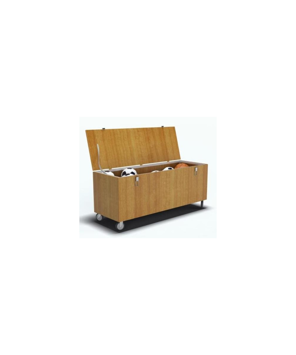 COFFRE DE RANGEMENT EN BOIS 100X50X50CM