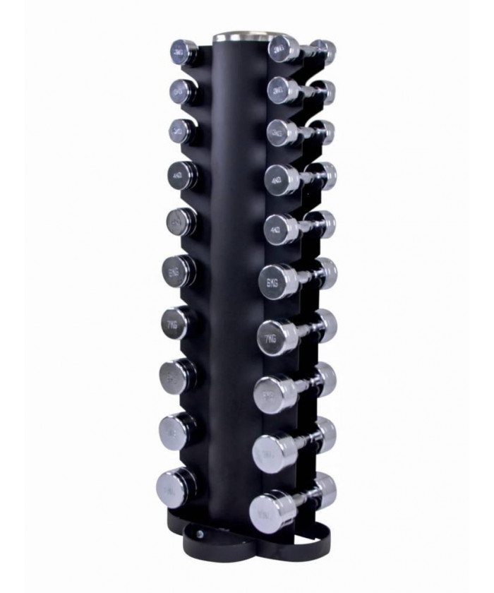 TOUR HALTERES CHROMES REMPLIE - DE 1 A 10 KILOS