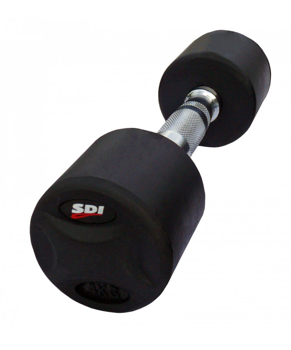 SET HALTERES MONOBLOC CAOUTCHOUC SDI - 2 A 20KG