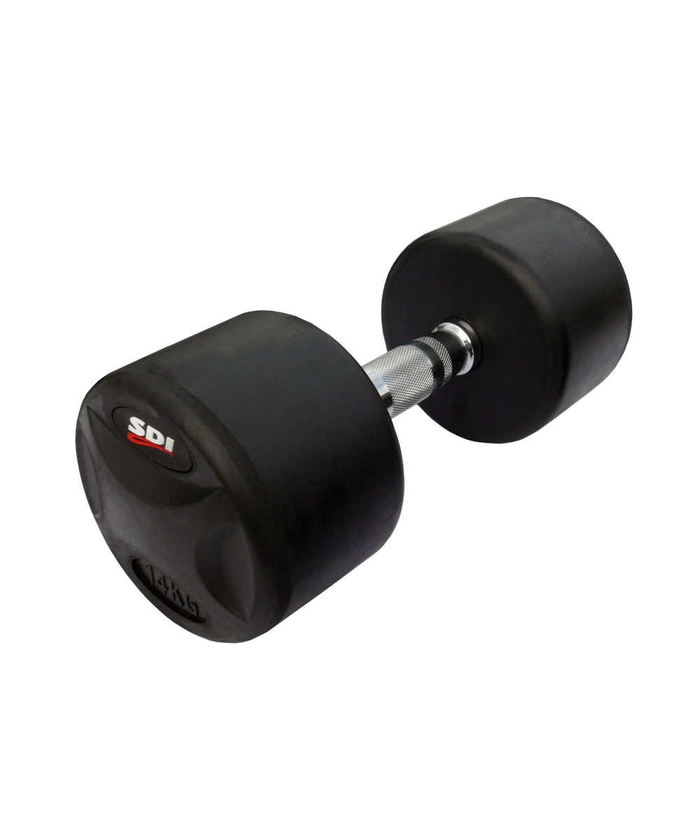 SET HALTERES MONOBLOC CAOUTCHOUC SDI - 2 A 20KG