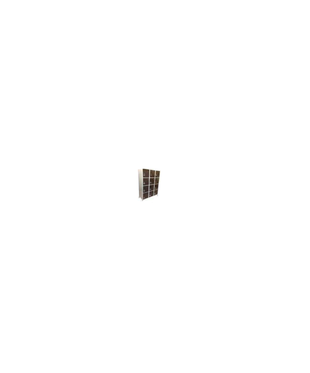 ARMOIRE TOLE ACIER 4 CASIERS/COLONNE - CASIER LARG. 40CM ARMOIRE TOLE ACIER 4 CASIERS/COLONNE - CASIER LARG. 40CM